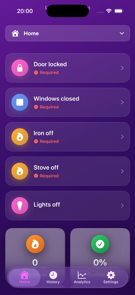 SafeExit App Screenshot